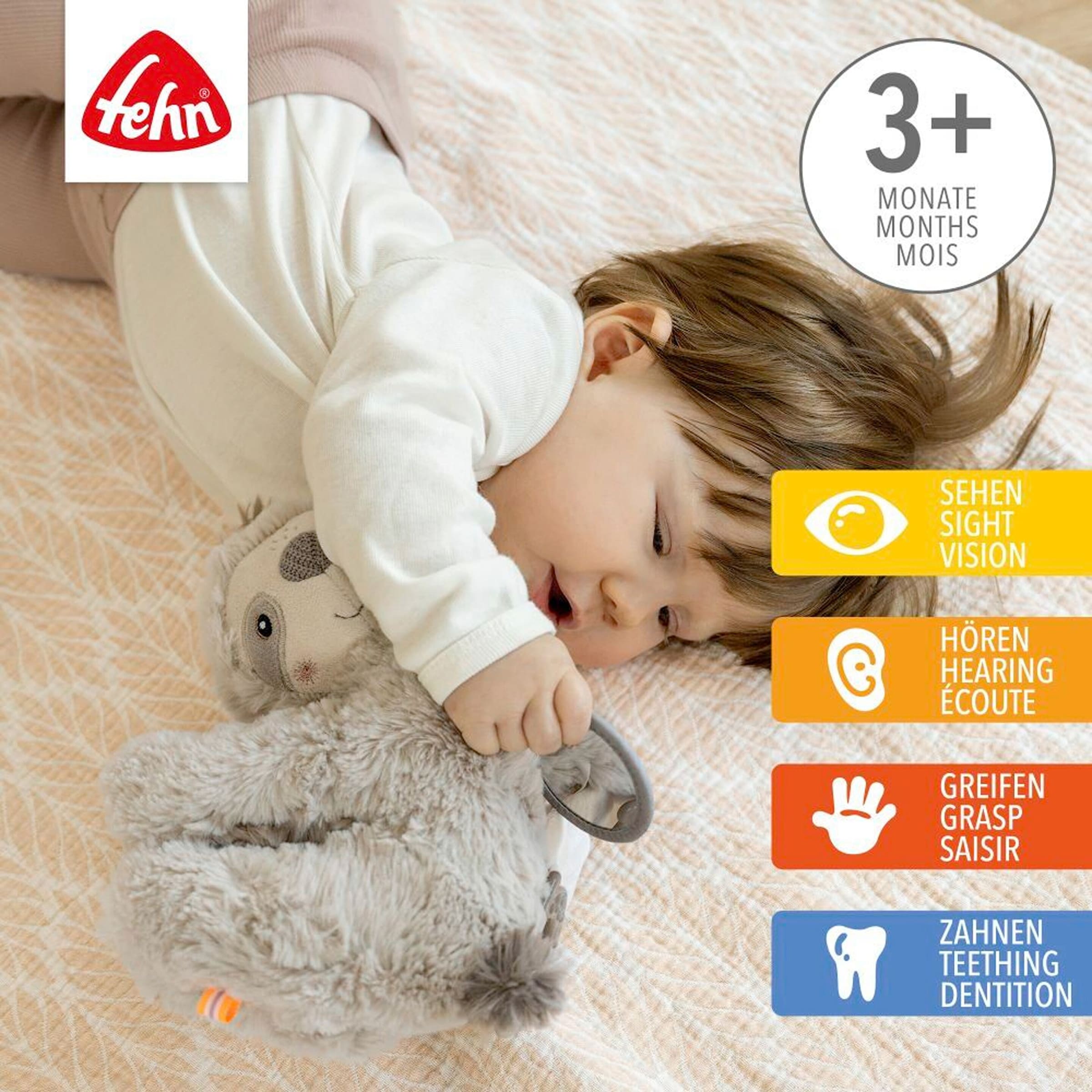 Fehn Hängespielzeug Activity-Faultier 22cm